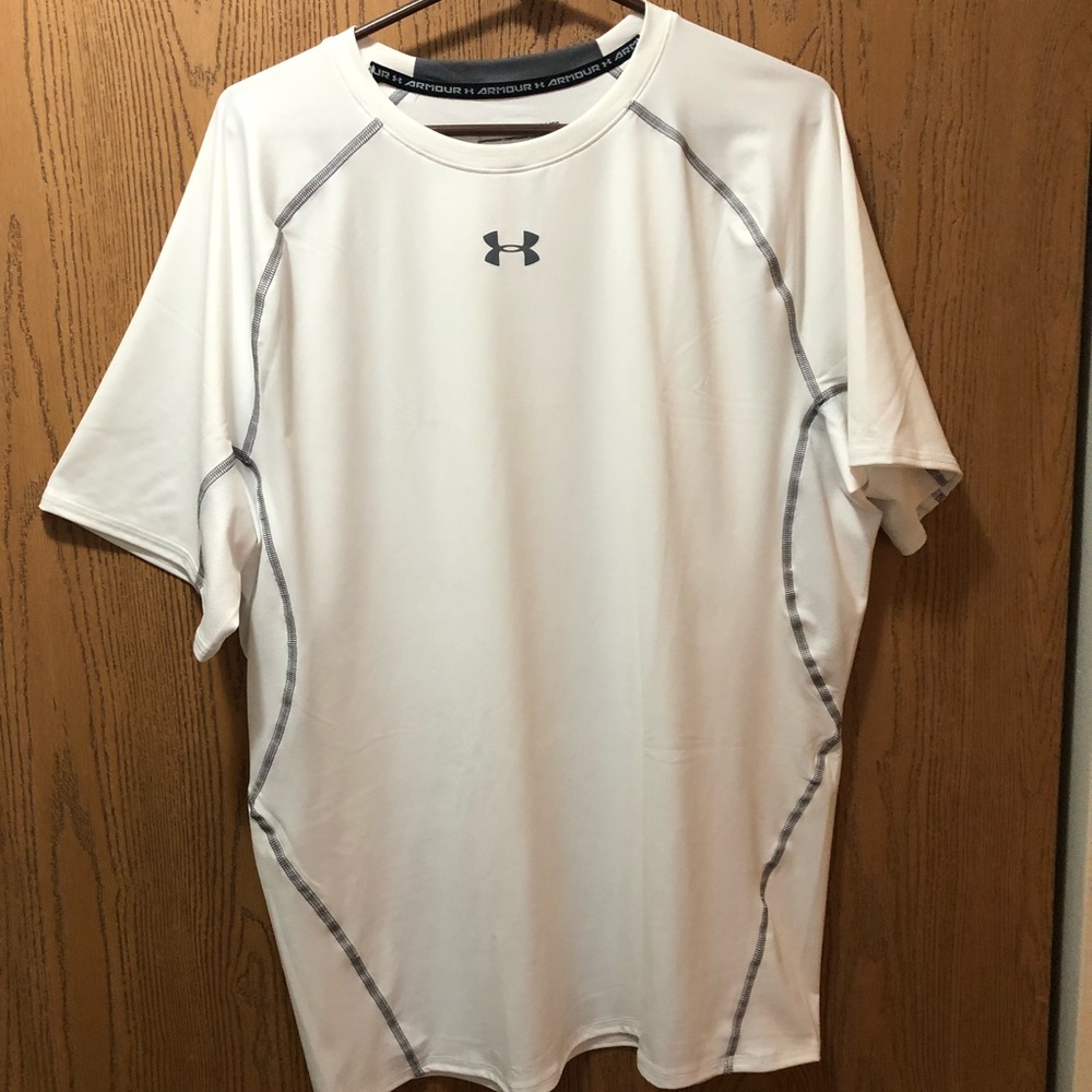 Under Armour compression shirt.